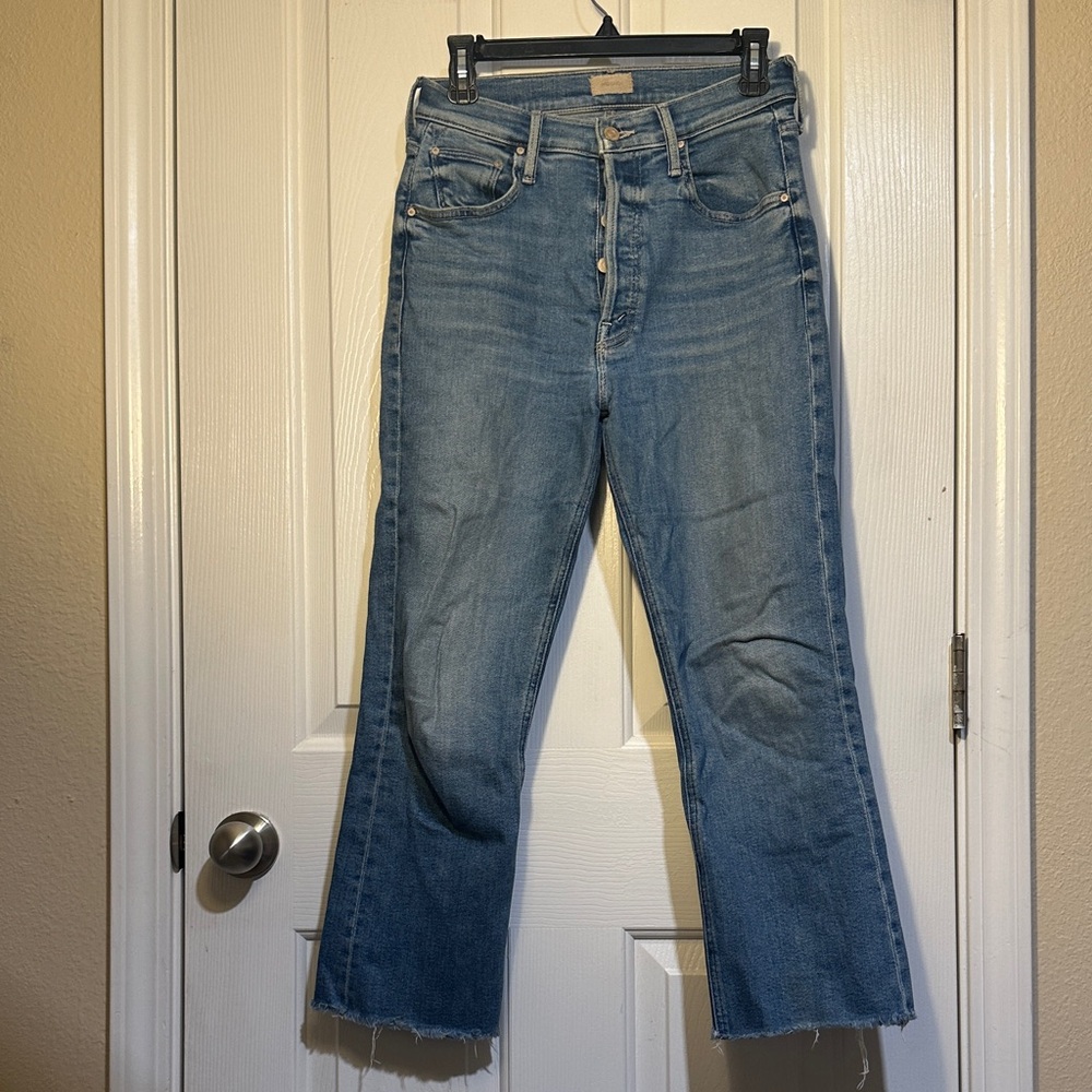 MOTHER Light Blue Flare Jeans